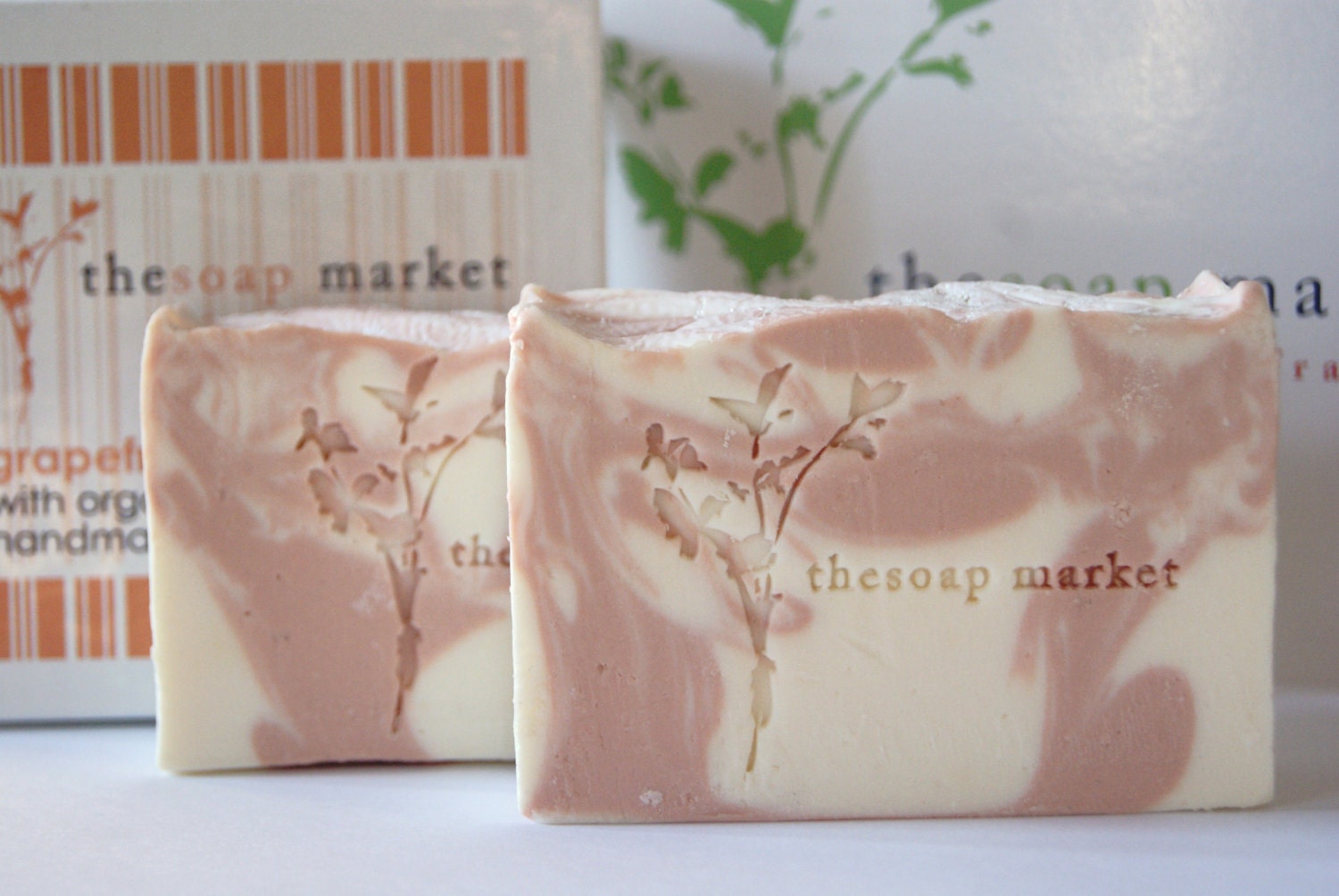 Grapefruit Handmade Soap, Organic Coconut Milk Soap, Cold Process Soap,Vegan