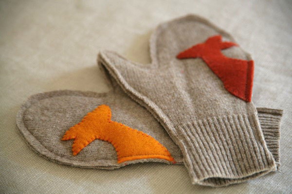 Woolen Deer Mitts - 4-6yrs