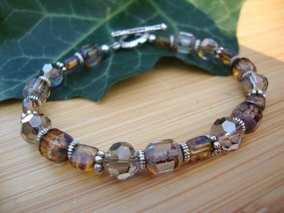 Cathedral Czech Glass Bracelet Preview 2