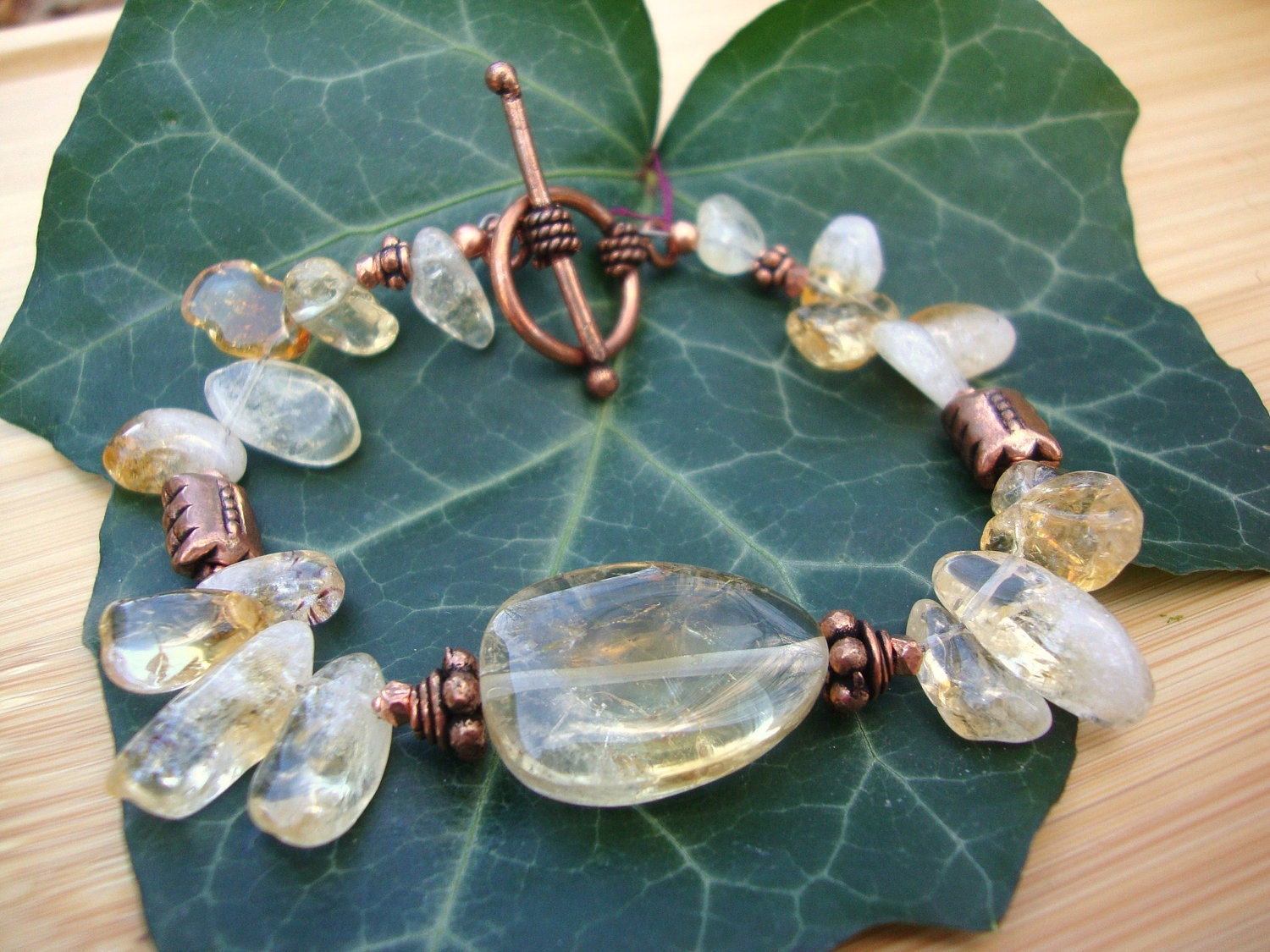 Citrine And Copper Bracelet Preview 4