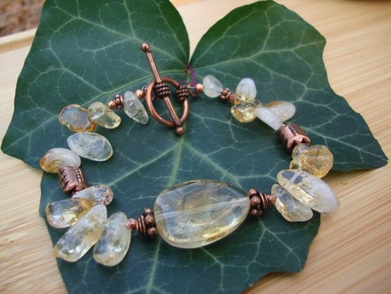Citrine And Copper Bracelet Preview 2