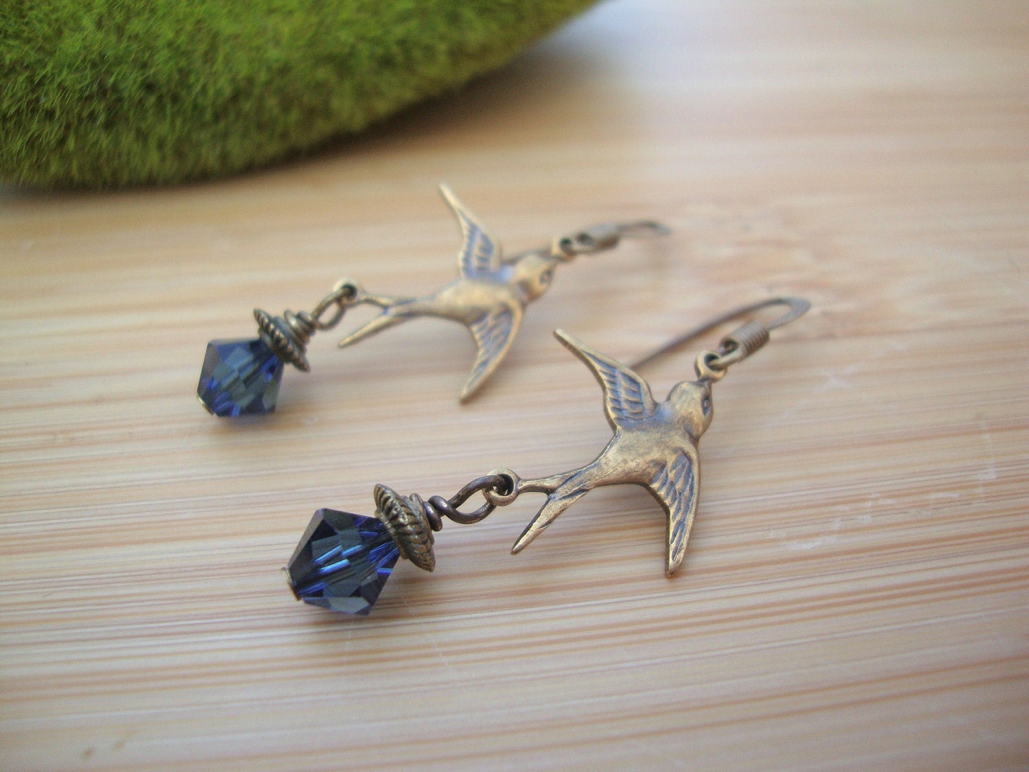 Sapphire Birds Of A Feather Earrings Preview 3