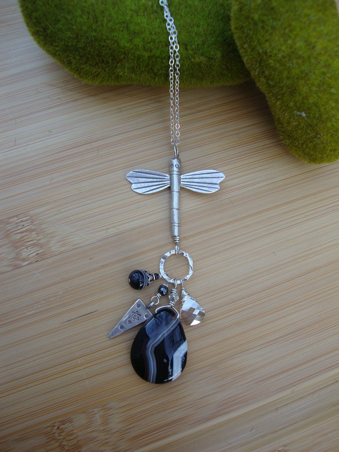 Sardonyx Dragonfly Pendant Preview 2