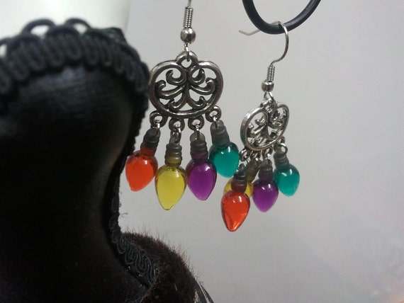 Four Bulb Dangle Earrings