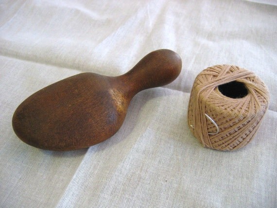 Antique Wooden " Foot Form"  Darning Form 1907