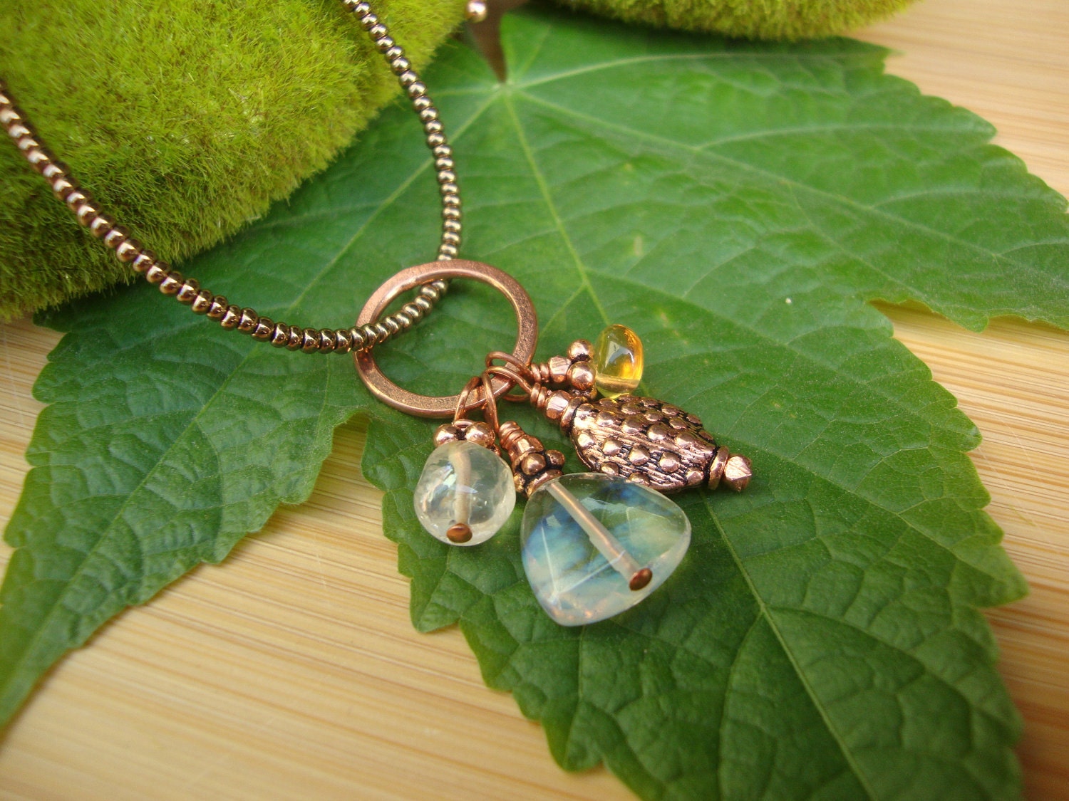Citrine And Pineapple Quartz Charm Necklace Preview 1