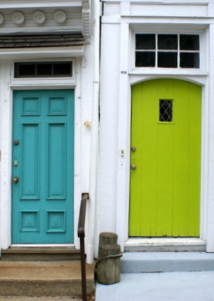 Next Door Neighbors by So Very Happy Art