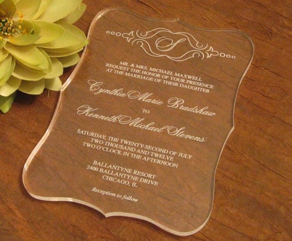 What would you bees think about an acrylic invitation