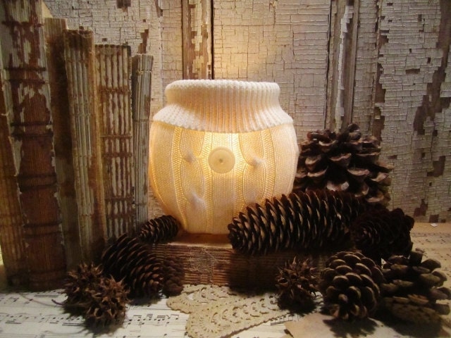 Cozy Sweater Candle Holder