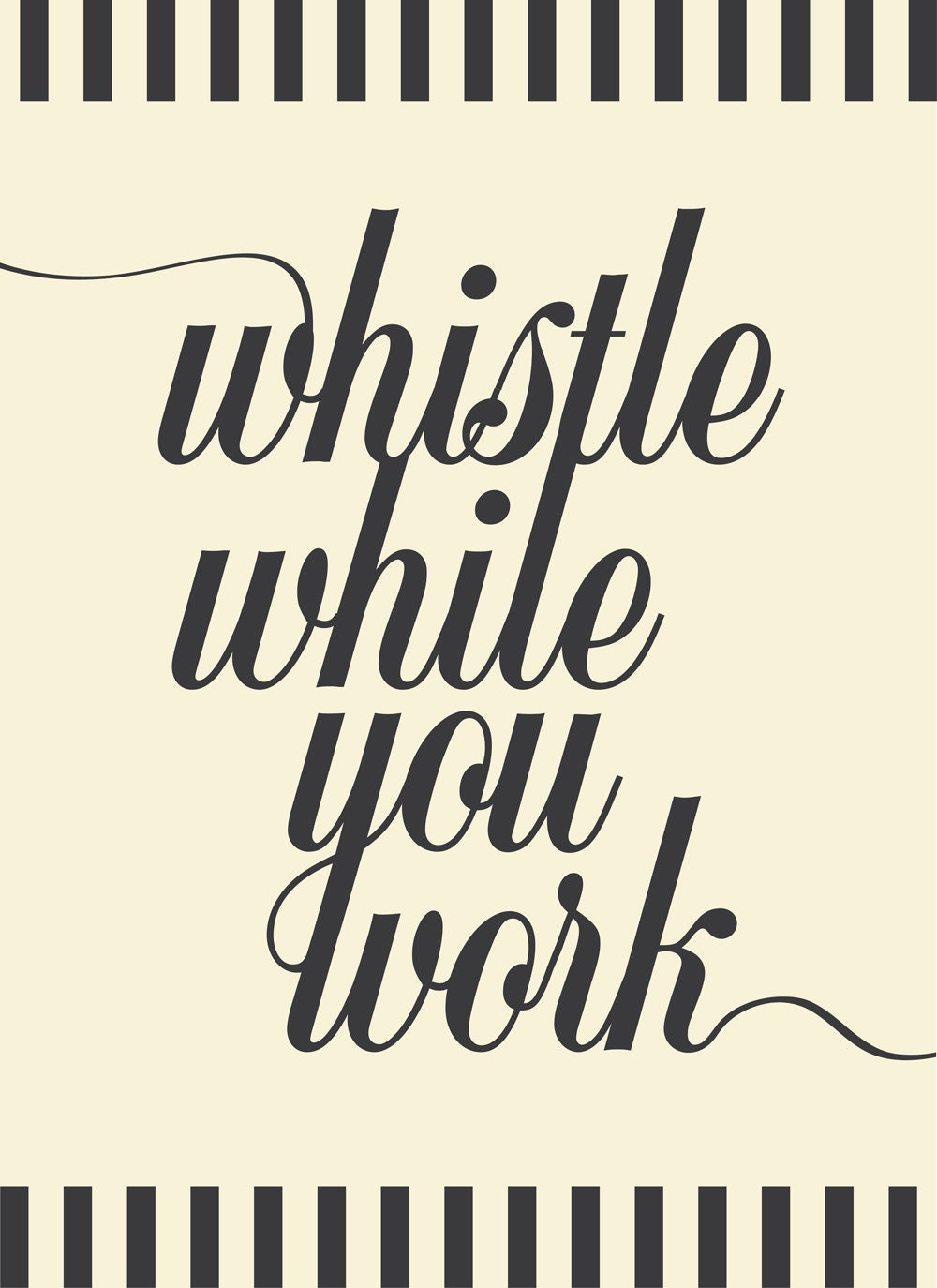 Whistle While You Work 8x10 Art Print