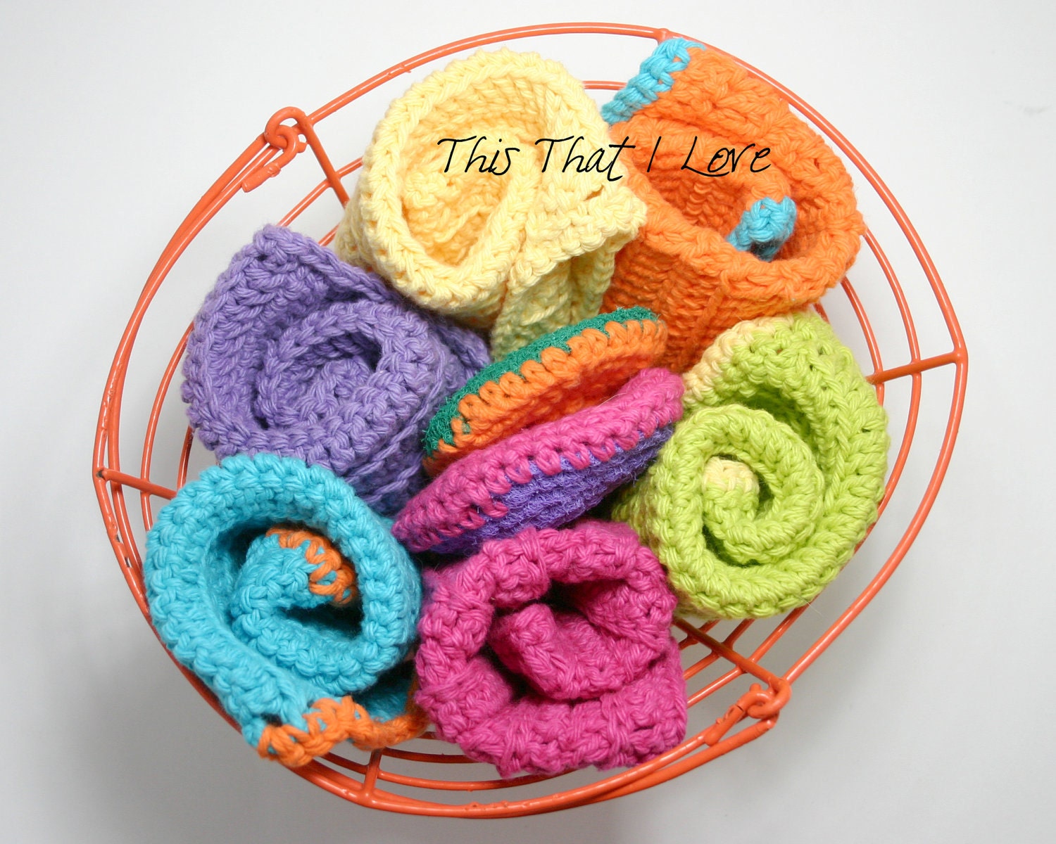 3 Piece Dish Towel/ Wash Cloth and Dish Scrubby Set - MADE TO ORDER