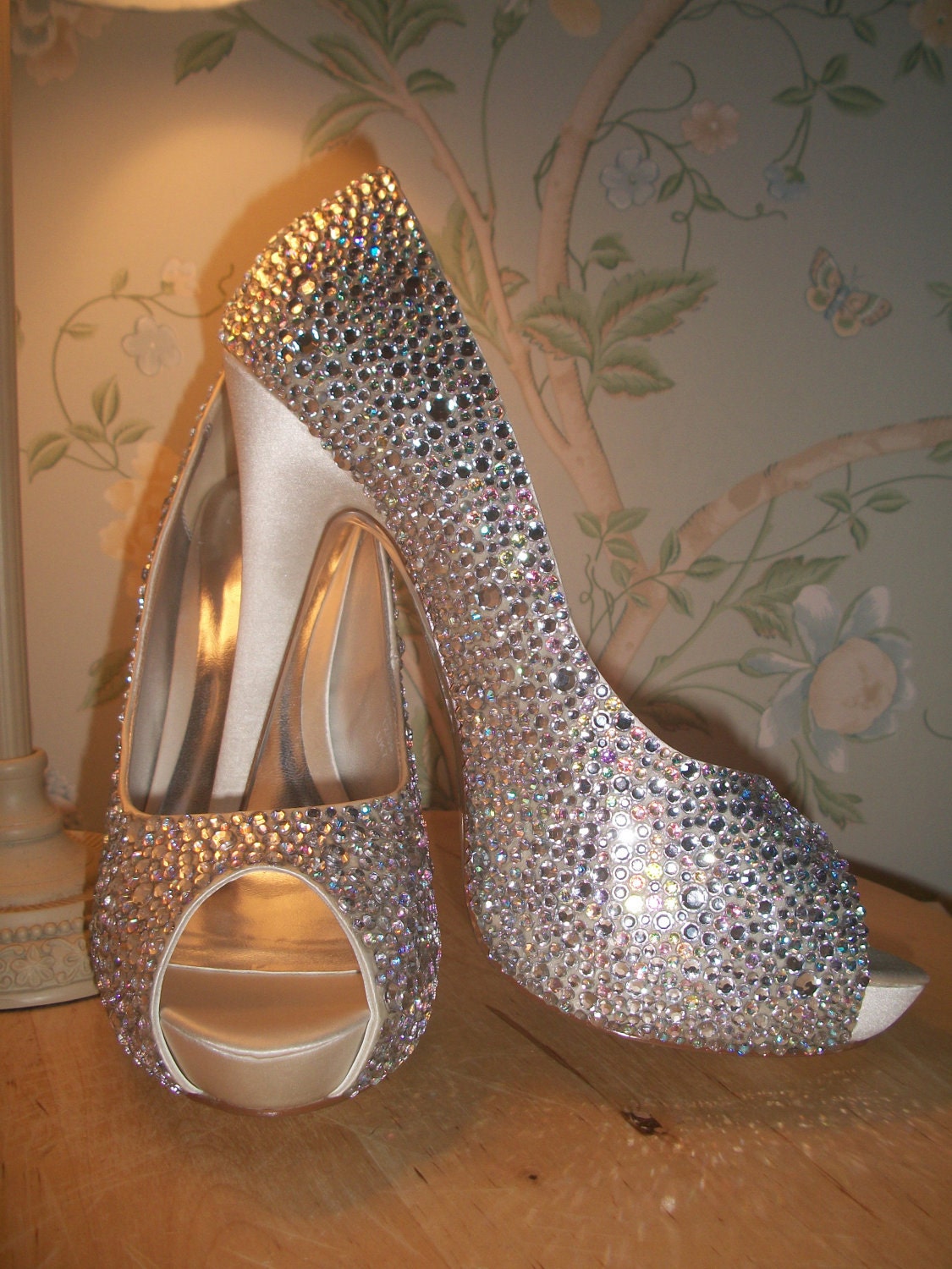 Custom Crystal Cinderella Strassed Shoes