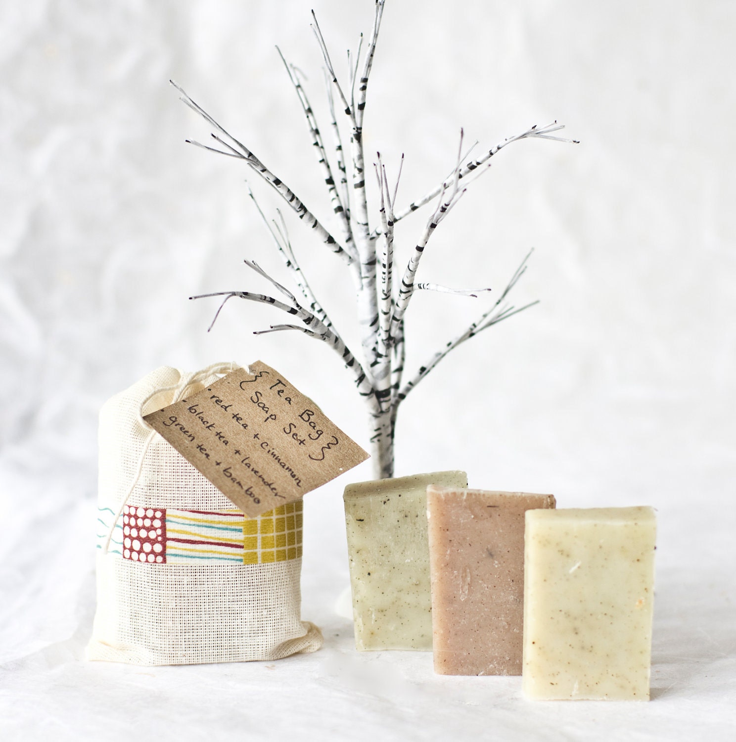 tea bag soap set