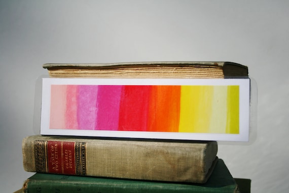 Color Scale Bookmark / Unique bookmark / page saver / Art bookmark