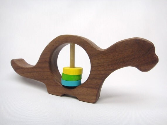 Show me your Etsy baby finds! :  wedding Il 570xN.295419396 Baby Rattle Toy - Walnut Dinosaur Rattle, Wood Rattle-Natural, Organic, Fun, Classic Baby Rattle 
