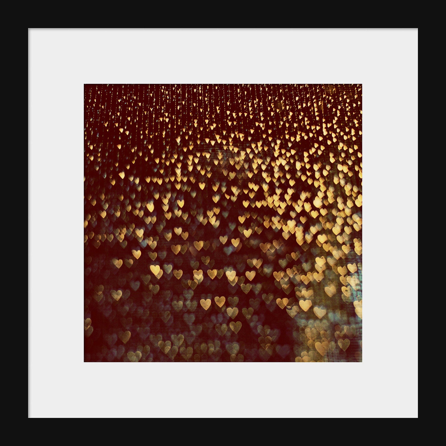 Valentines photography Love Art: When we fell in love 8x8 Fine Art Photography light heart bokeh lovers couple art print