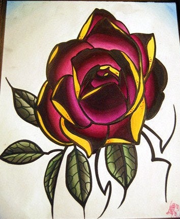 rose tattoo design original