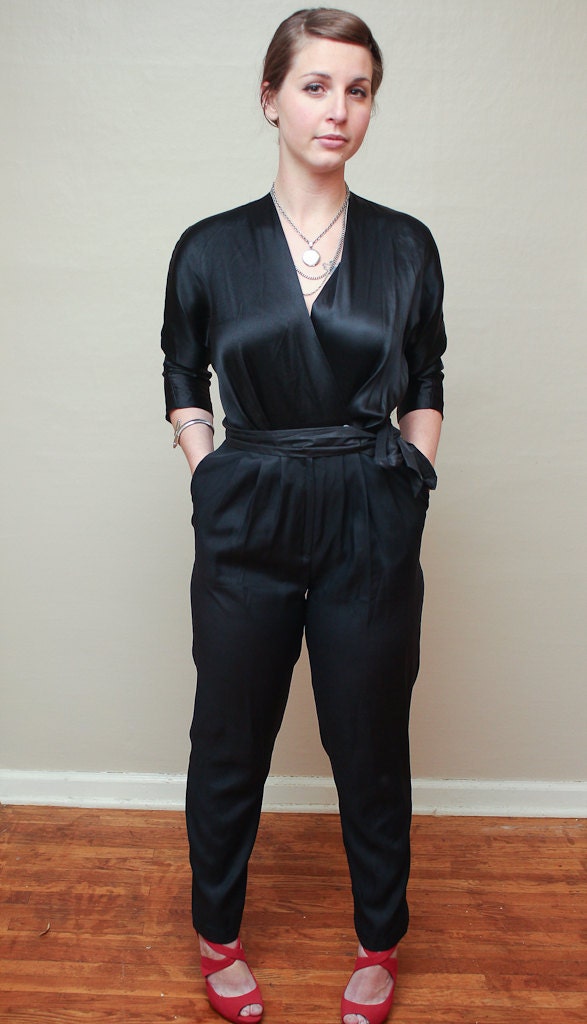 super hot / black / jumpsuit / small / medium