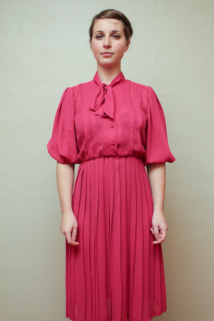 pink secretary dress / medium / large