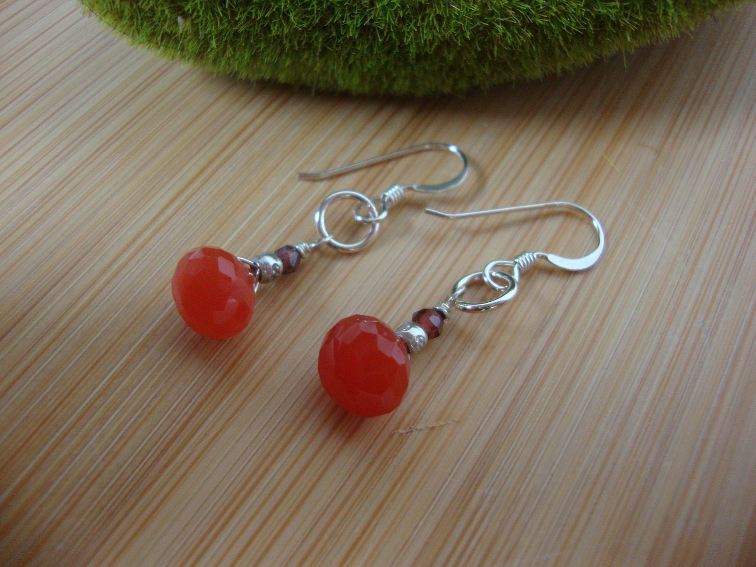 Orange Carnelian Earrings Preview 1
