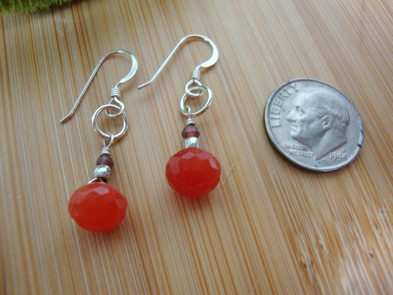 Orange Carnelian Earrings Preview 3