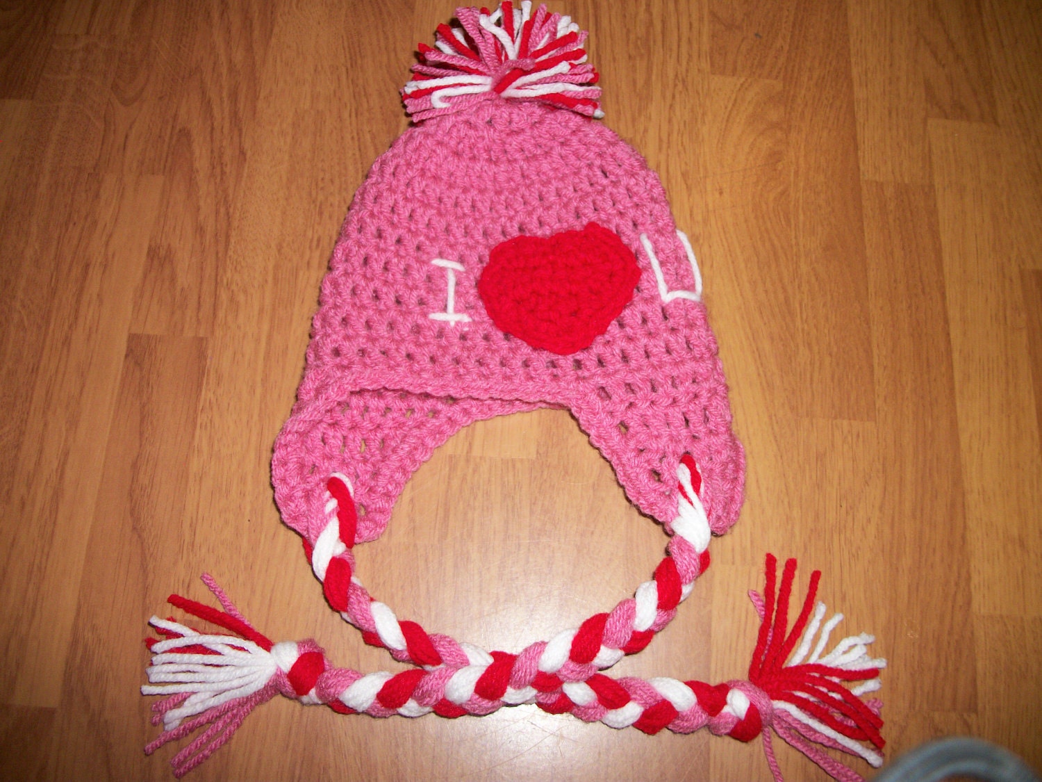 6-12 Month Valentine Hat - Photo Prop - I Heart You