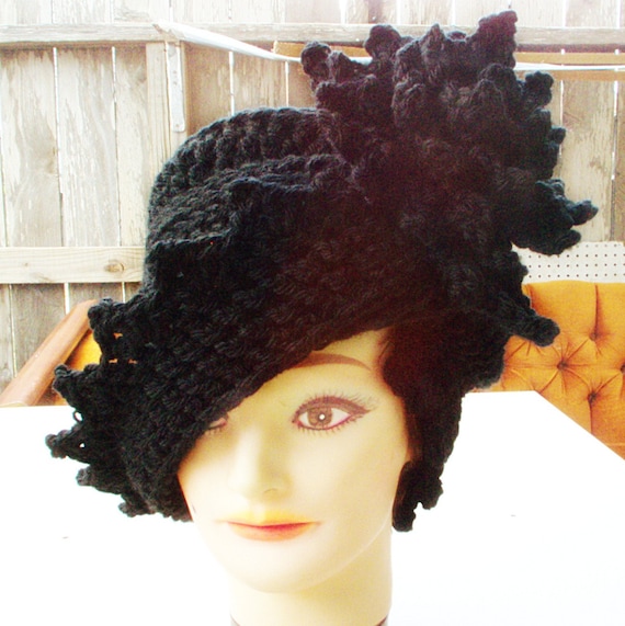 Boxing Day Sale  Winter Crochet Hat  Cloche by strawberrycouture from etsy.com