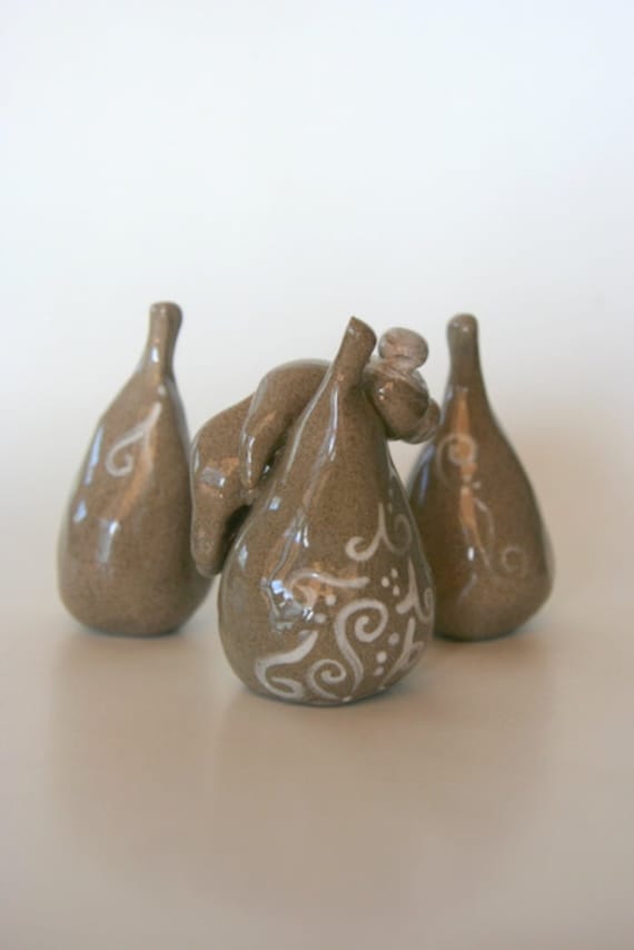 Three Pear Set Ceramic decoration
