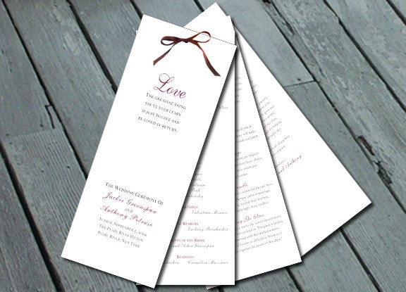 Sophisticated Elegant WEDDING PROGRAM Digital printable file Sophisticated Elegant WEDDING PROGRAM Digital printable file