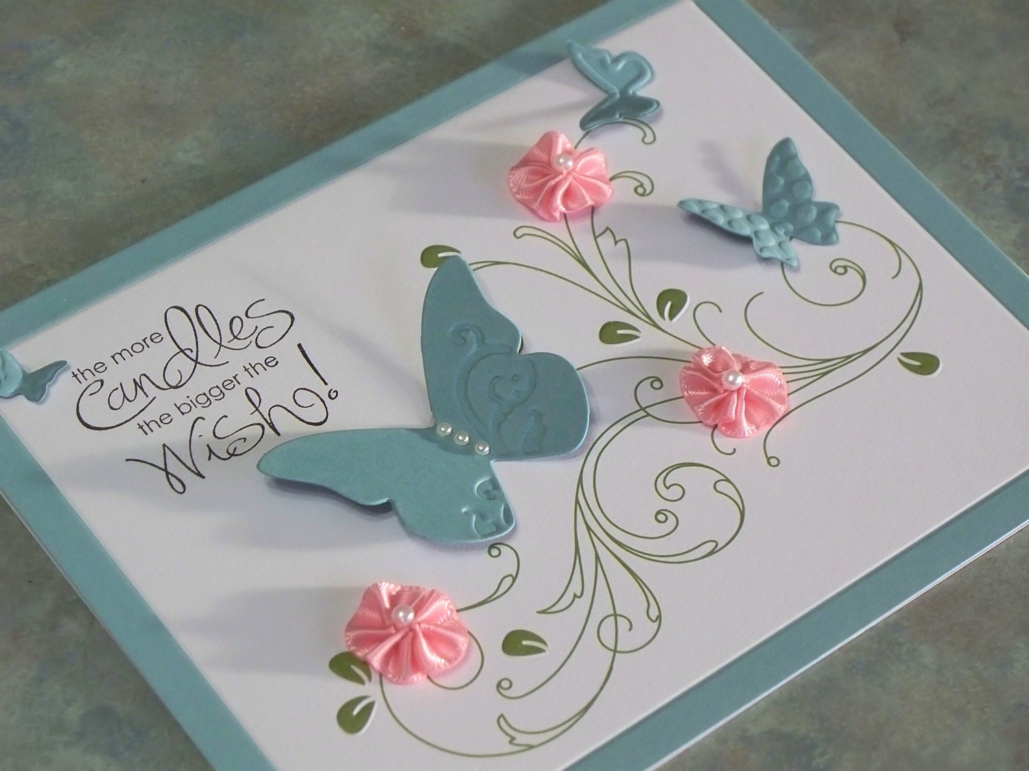 Handmade Birthday Card, Stampin' Up Whimsical Words