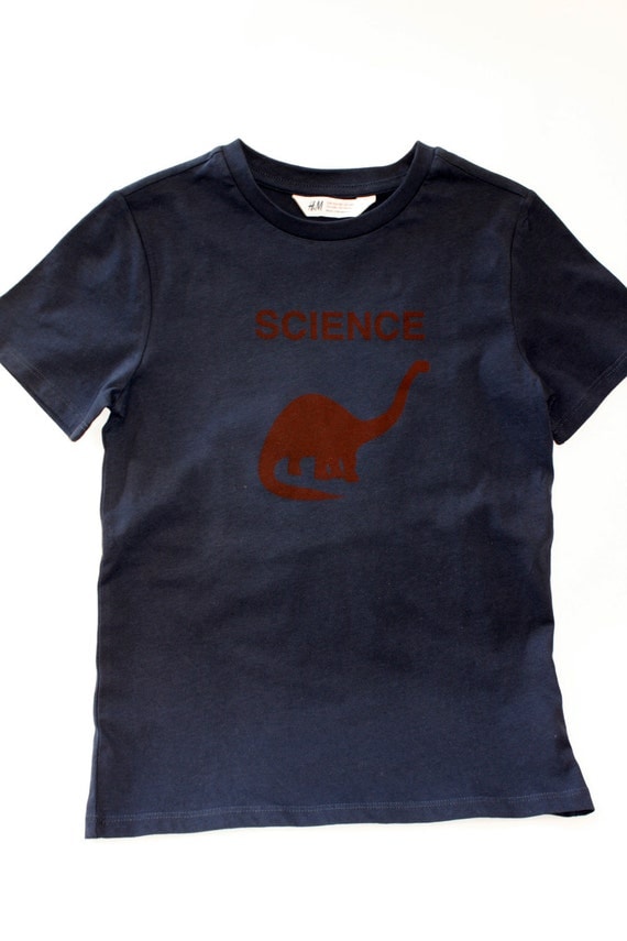 navy dino science t-shirt
