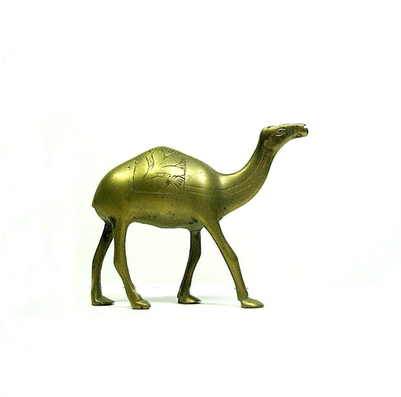 Brass Camel Vintage Figurine