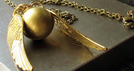 Harry Potter Golden Snitch Locket Necklace