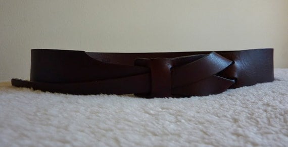 Espresso Brown Leather MUSE Belt 15 inch NickelFree by MuseBelts from etsy.com
