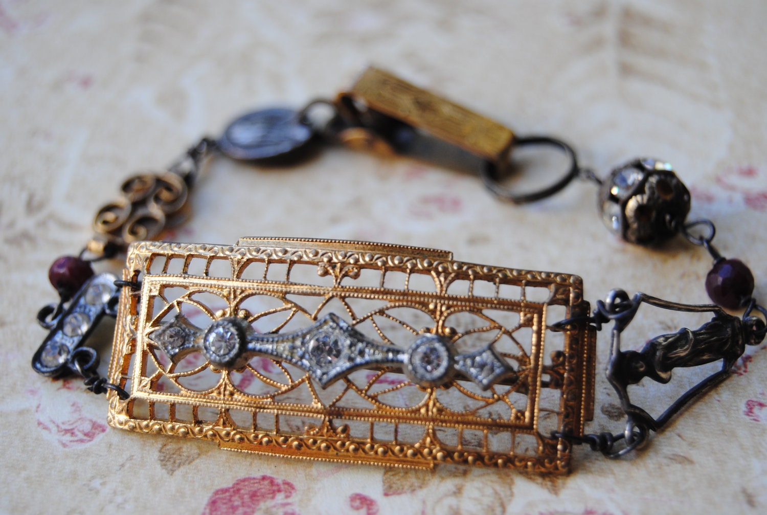 ������ � ������ - Vintage ������ Rhinestone �������� ���� ������� �������
