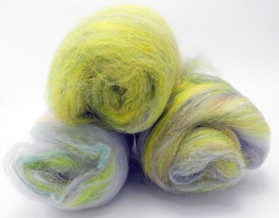 Textured Spinning or Felting Batt -- 4 oz