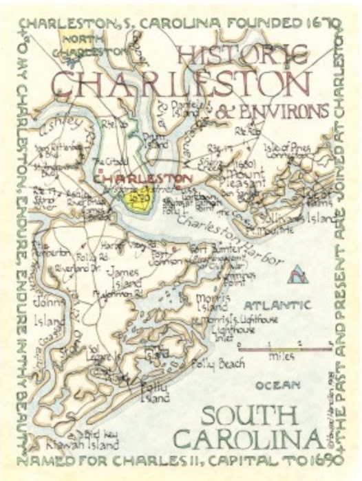 Charleston & Environs, S.C. 12x16