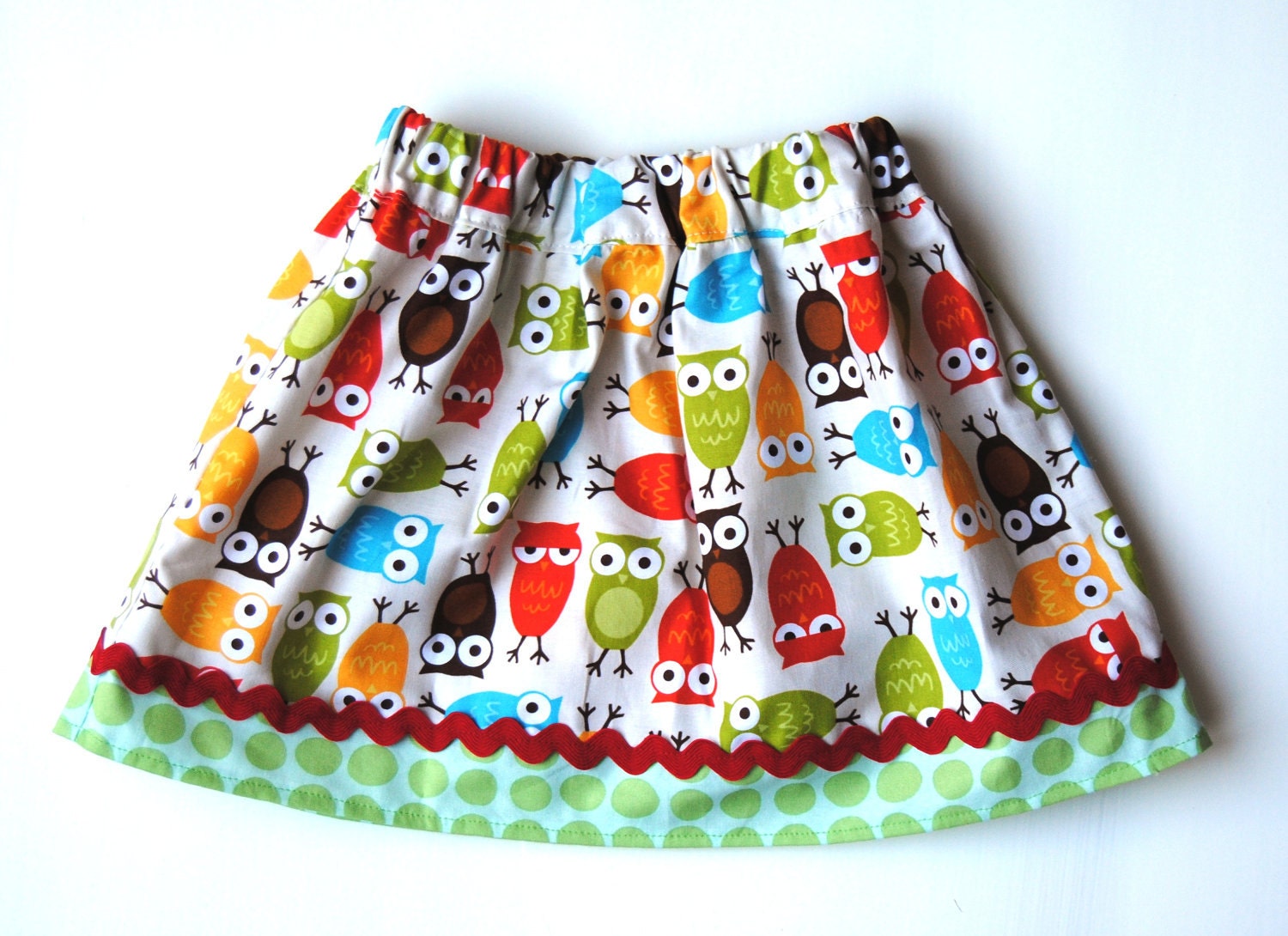 Owls Baby Toddler Girl Skirt - 3M through 3T