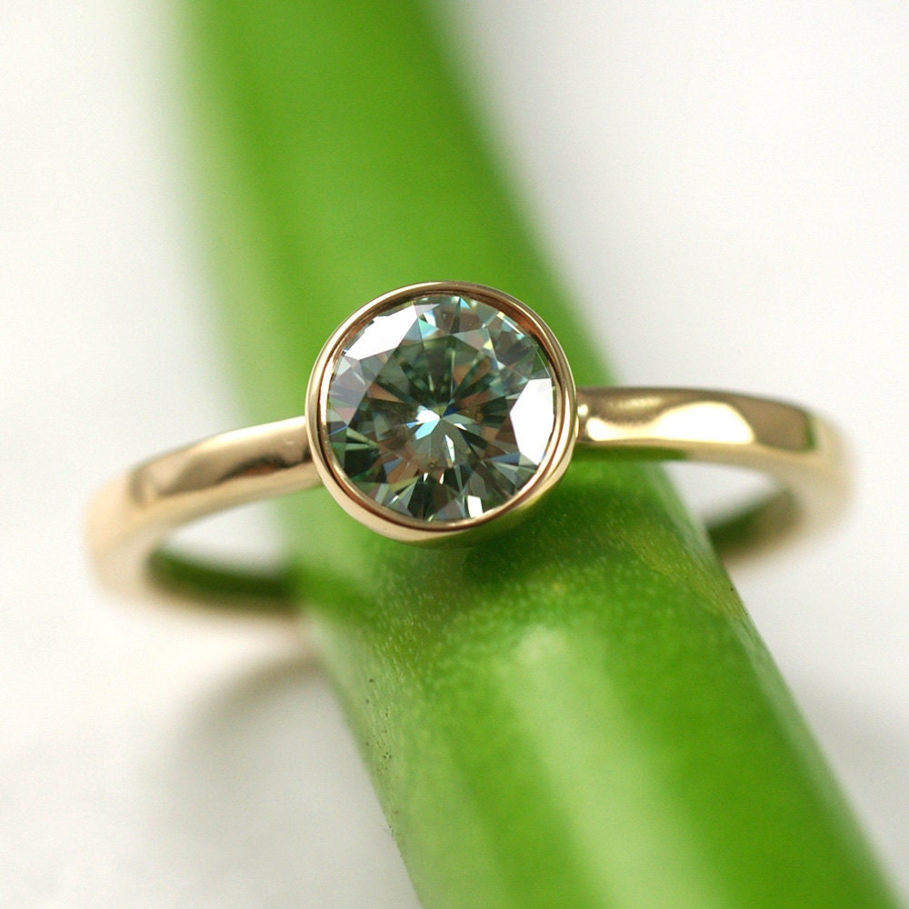 Green Moissanite Facets 6mm Limited Edition