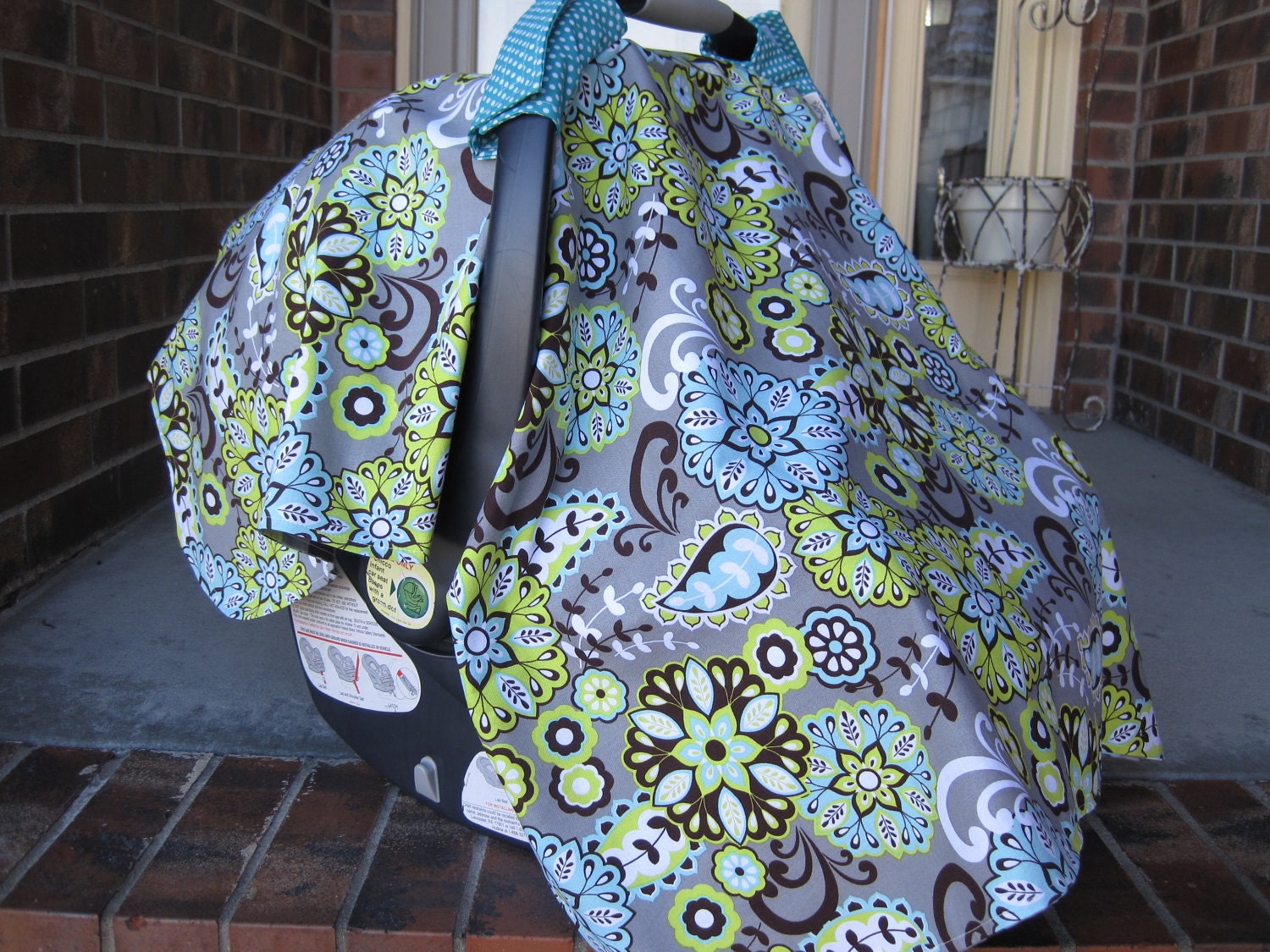 Modern Print Carseat Canopy