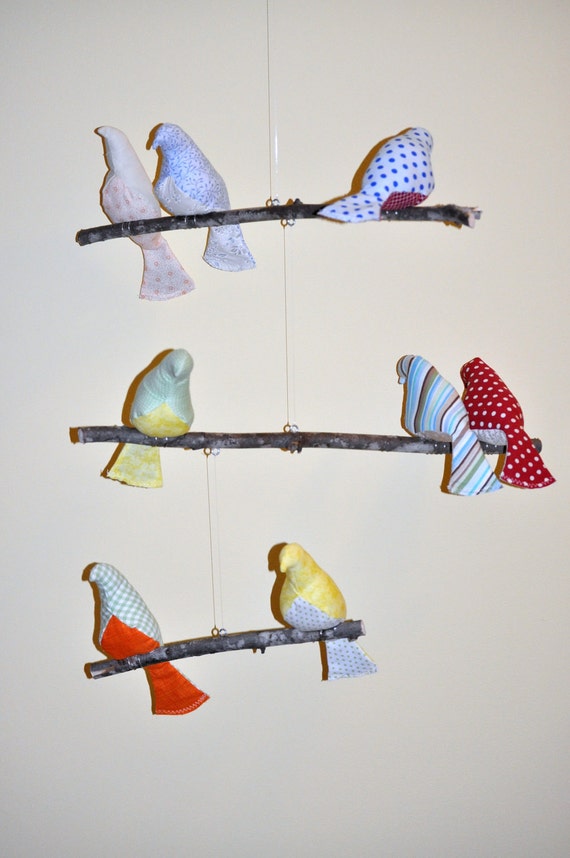 3 Tiered Bird Mobile for Nursery