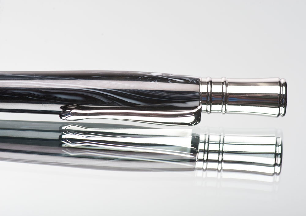 25% Off All Pens Now Executive Black and white stone custom pen Handmade handcrafted writing pens