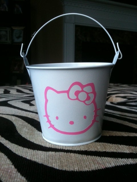 Kitty Children's Party Favor Buckets/ Treat Bag,