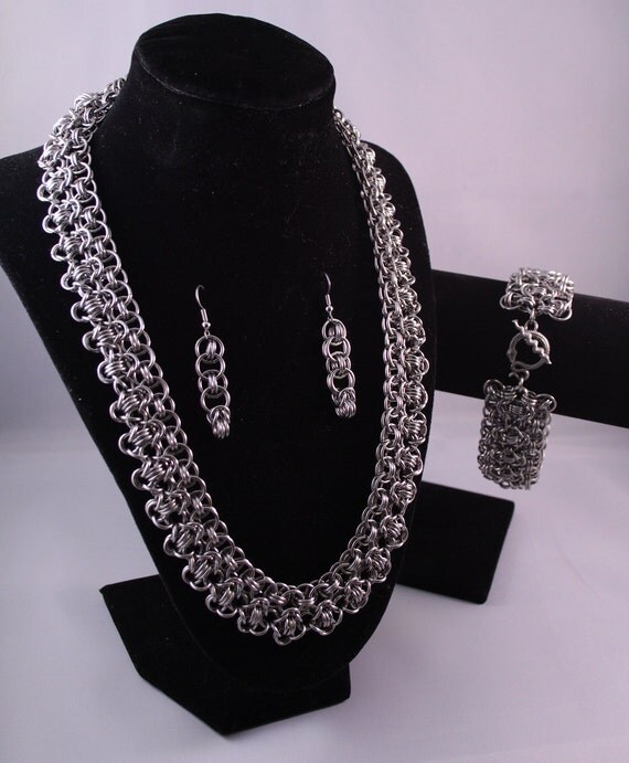 Intricate Chainmail Necklace, Made to Order