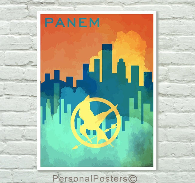LIMITED EDITION Panem - Hunger Games Poster, Hunger Games Print 18x24