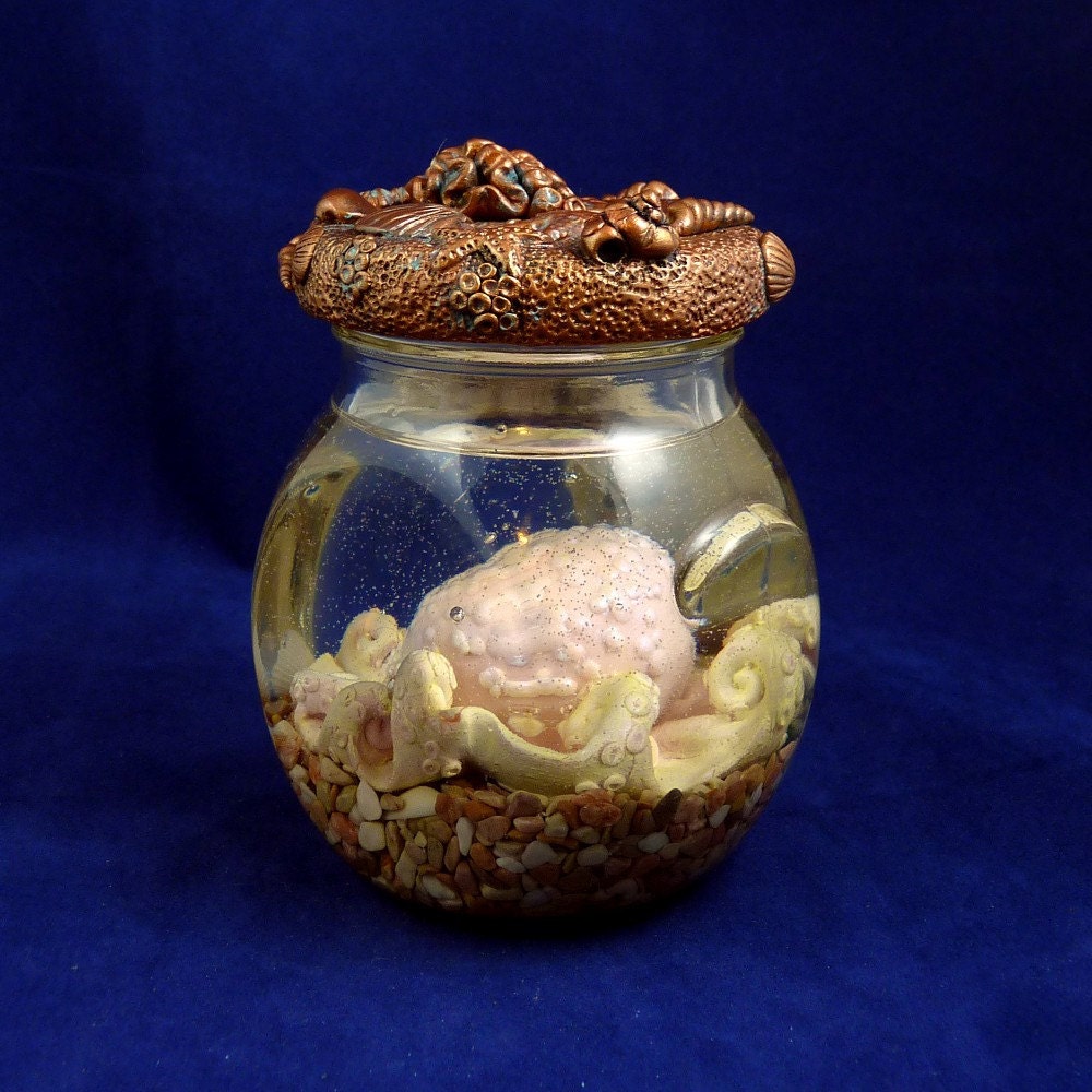 Pink Octopus Perma-Pet - Original Cephalopod Sea Life Sculpture