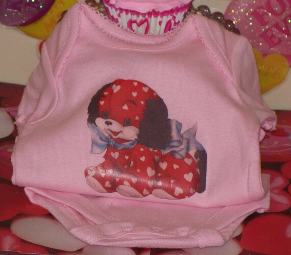 Fake Cupcake Creations Original Design Matching Fake Cupcake and Newborn Infant Baby Pink Onesie with Topper, Valentine Photo Prop, Keepsake