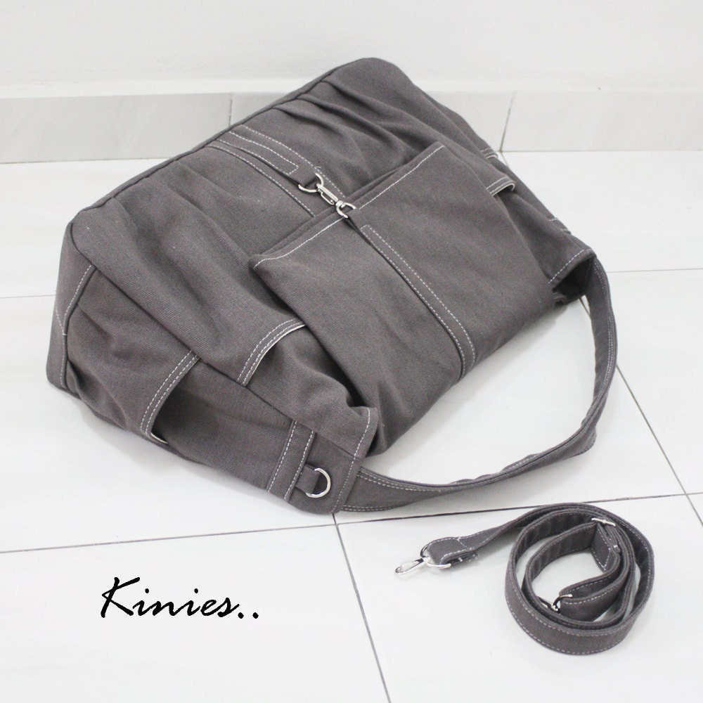 KINIES CLASSIC in Gray - Single Strap Shoulder bag / Cross Body Messenger