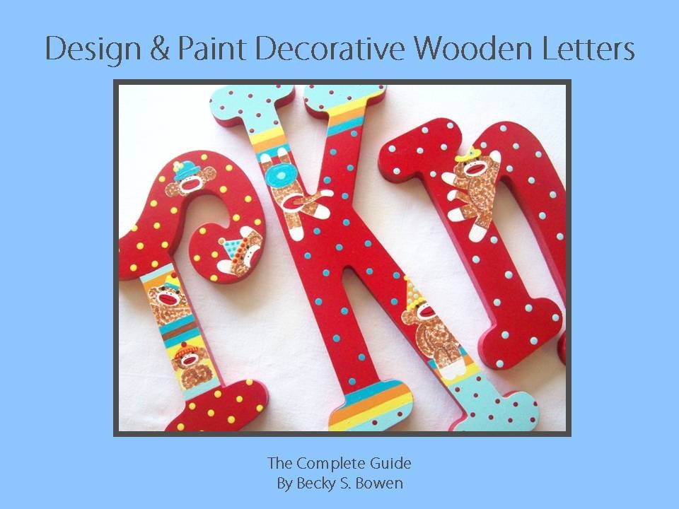 Paint Designs On Wooden Letters