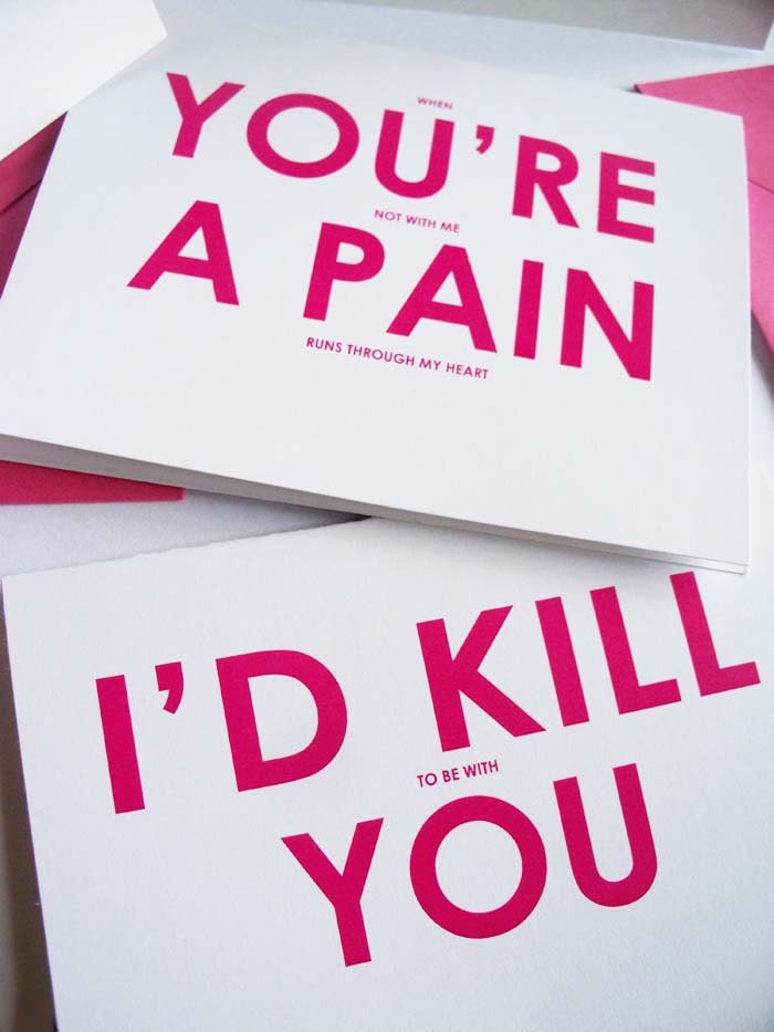 Funny Valentine by Yes U May Stationery